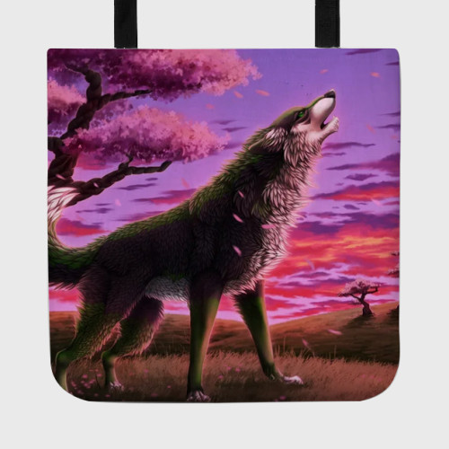 Spring Wolf Tote Bag