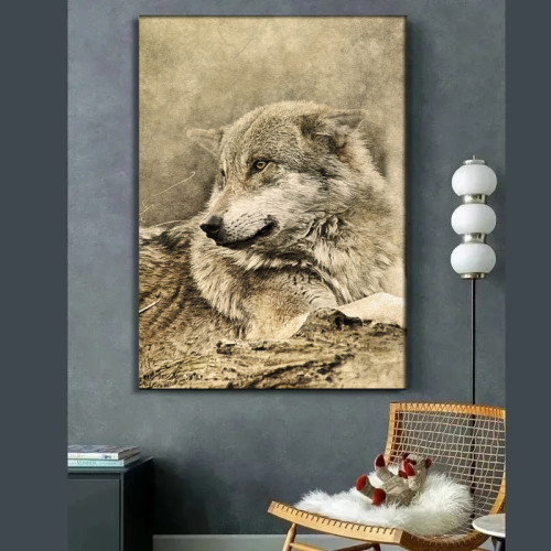 Wolf Drawing Painting Art