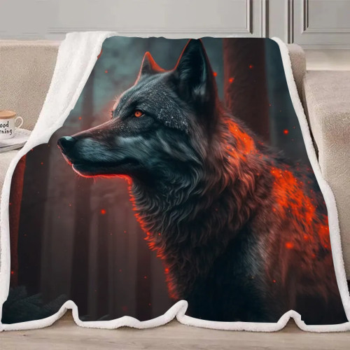 Jungle Wolf Blanket