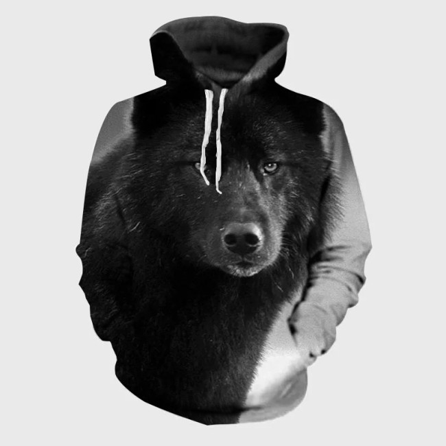 Black Wolf Hoodie