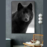 Black Wolf Painting Art