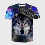 Galaxy Crowned Wolf T-Shirt