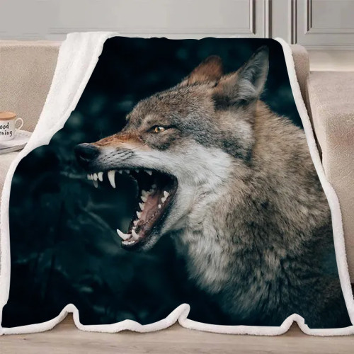 Fierce Wolf Blanket