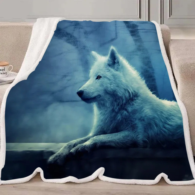 Mystical Wolf Blanket