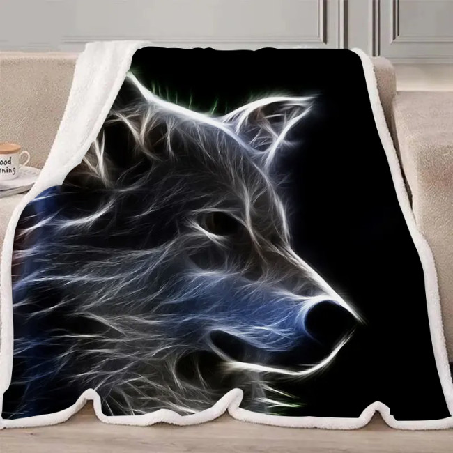 Abstract Wolf Blanket