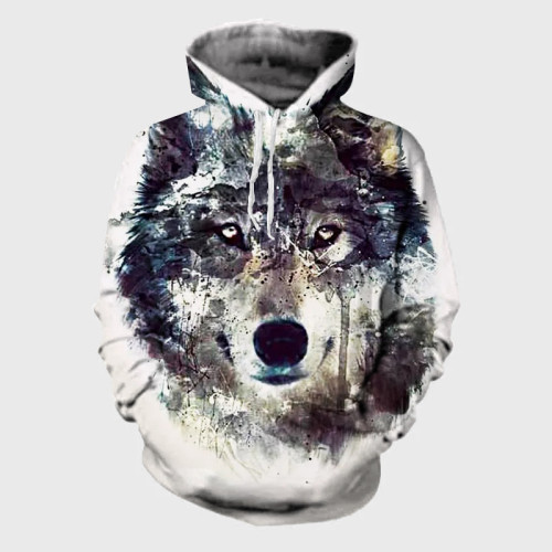 Wolf Painting Hoodie