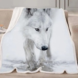 Arctic Wolf Blanket