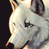 Cool Wolf Painting Art