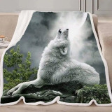 Moon Wolf Blanket