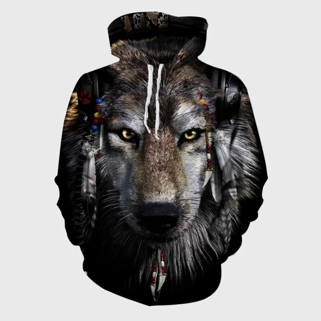 Native Wolf Hoodie