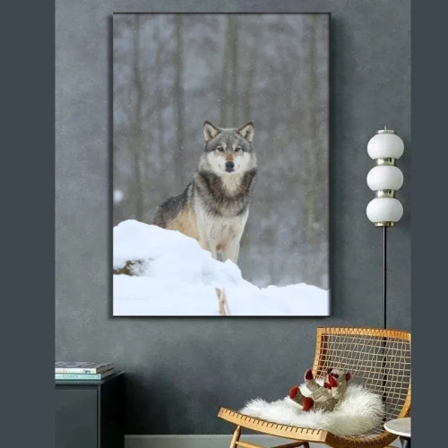 Winter Wolf Painting Art