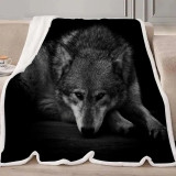 Black Wolf Blanket