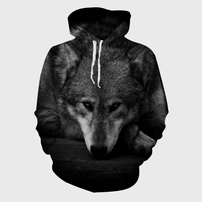 Black Wolf Hoodie