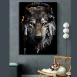 Native Wolf Painting Art