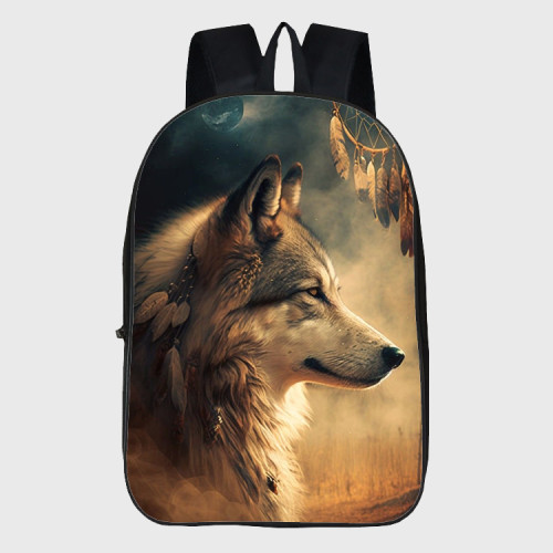 Tribal Wolf Backpack