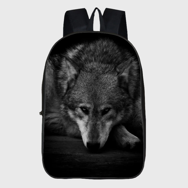 Black Wolf Backpack