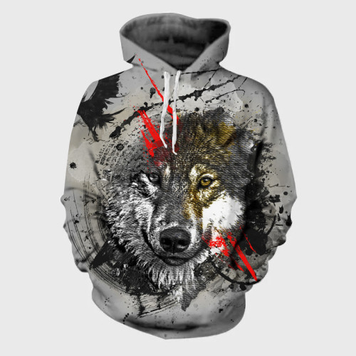 Wolf And Raven Hoodie