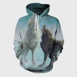 Anime Wolf Howling Hoodie