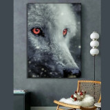 White Wolf Painting Art