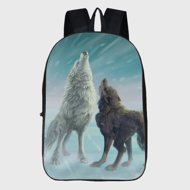 Anime Wolf Howling Backpack