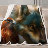 Eagle And Wolf Blanket