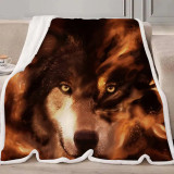 Fire Wolf Blanket