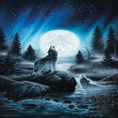 Wolf Packs Howling Tapestry