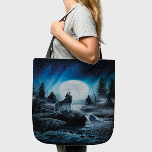Wolf Packs Howling Tote Bag