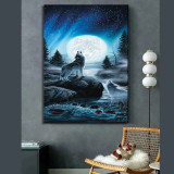 Wolf Packs Howling Painting Art