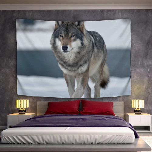 Gray Wolf Tapestry