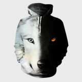 Yin Yang Wolf Hoodie