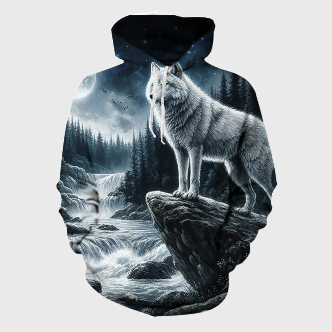 Mountain Wolf Moon Hoodie