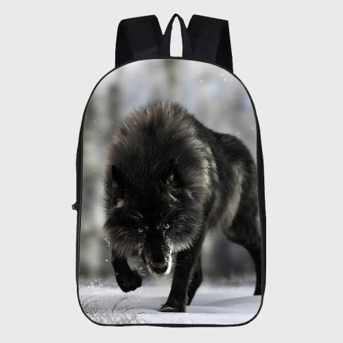 Black Wolf Backpack