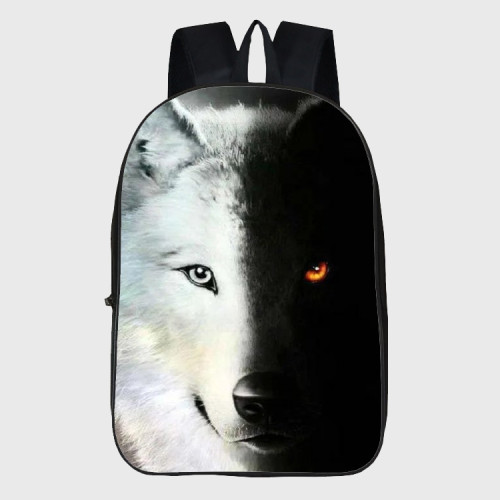 Yin Yang Wolf Backpack