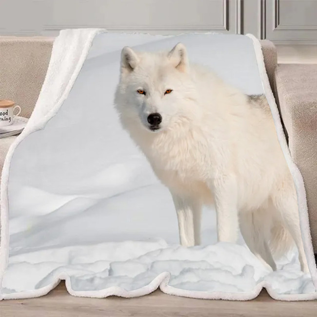 Arctic Wolf Blanket