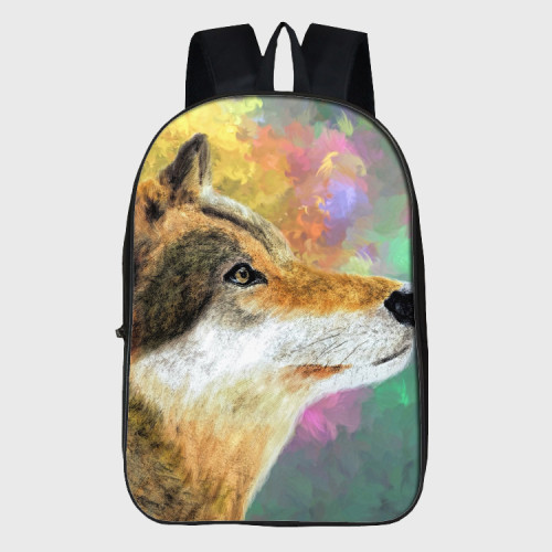Wolf Drawing Backpack