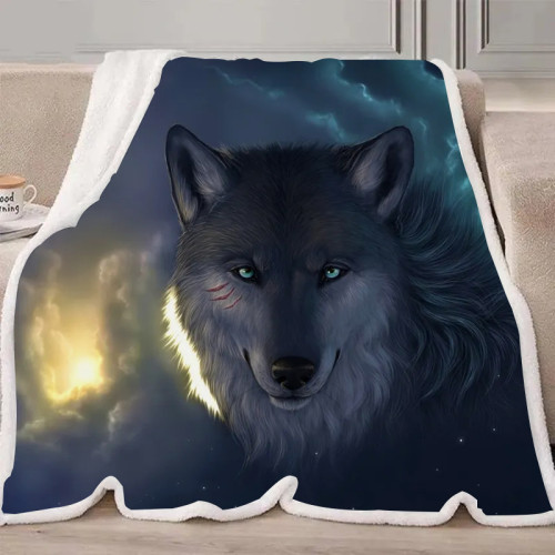 Sky Wolf Blanket