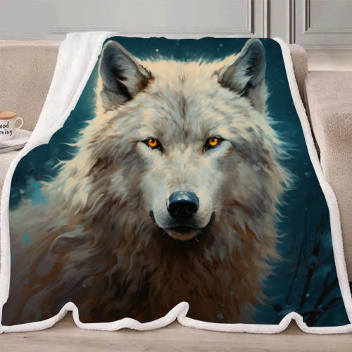 Arctic Wolf Blanket