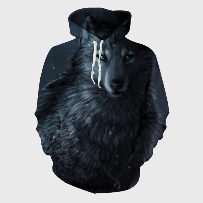 Anime Black Wolf Hoodie