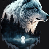 Wolf Art Painting Art