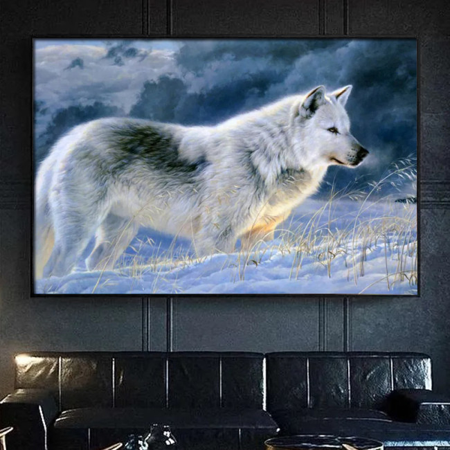 Alpha Wolf Painting Art