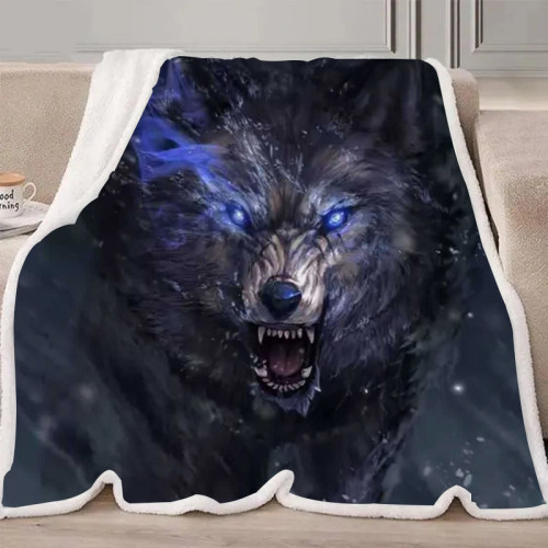 Scary Wolf Blanket