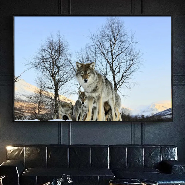 Wolf Packs Painting Art