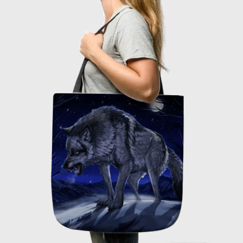 Anime Wolf Tote Bag