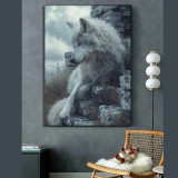 Arctic Wolf Painting Art