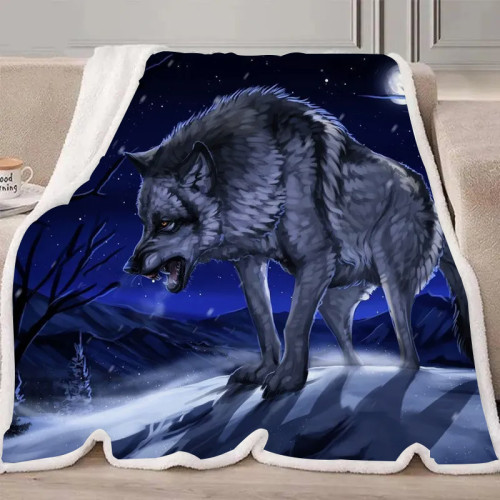 Anime Wolf Blanket