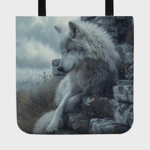 Arctic Wolf Tote Bag
