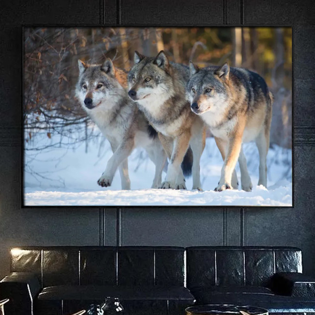 Wolf Packs Painting Art