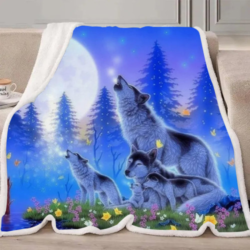 Wolf Family Blanket