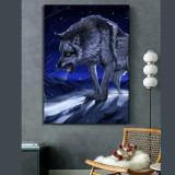 Anime Wolf Painting Art